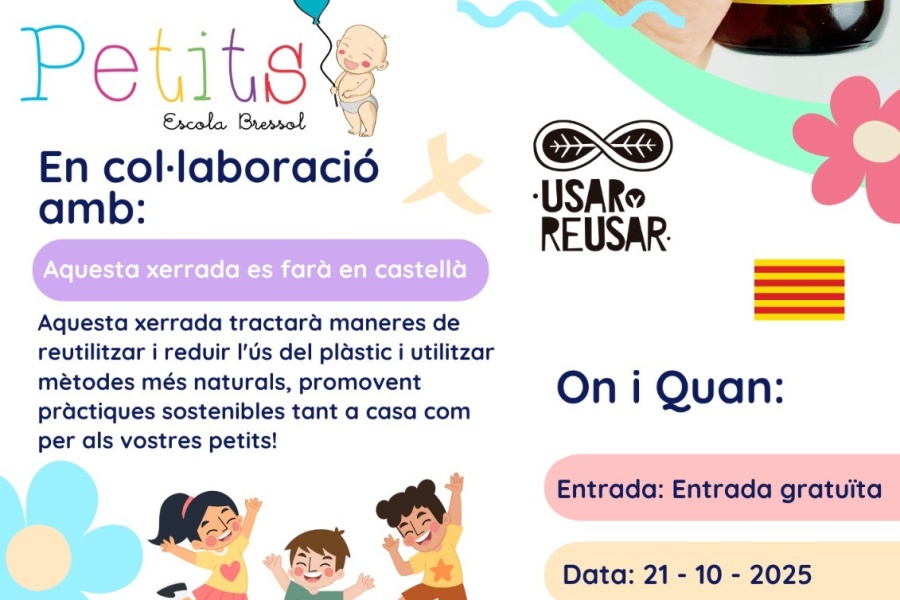 Imagen descriptiva de 🌿✨ Xerrada sobre reutilització i sostenibilitat en família ✨🌿